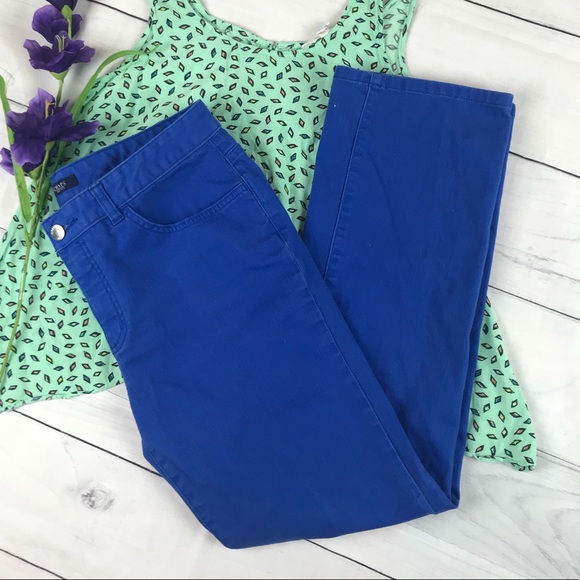 Chaps Pants - Chaps. Pants. Straight Leg Madden. Blue. Sz 12